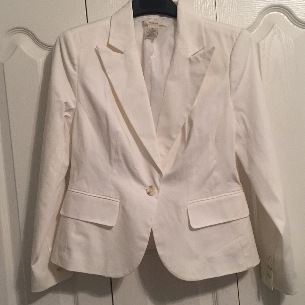White jacket blazer small